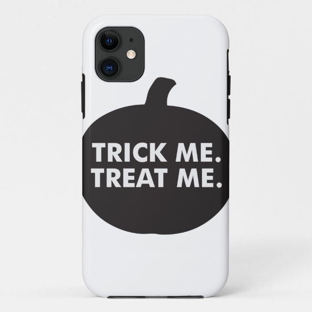 Capa Para iPhone Da Case-Mate Trick Me Tratar, Preto Branco (Verso)