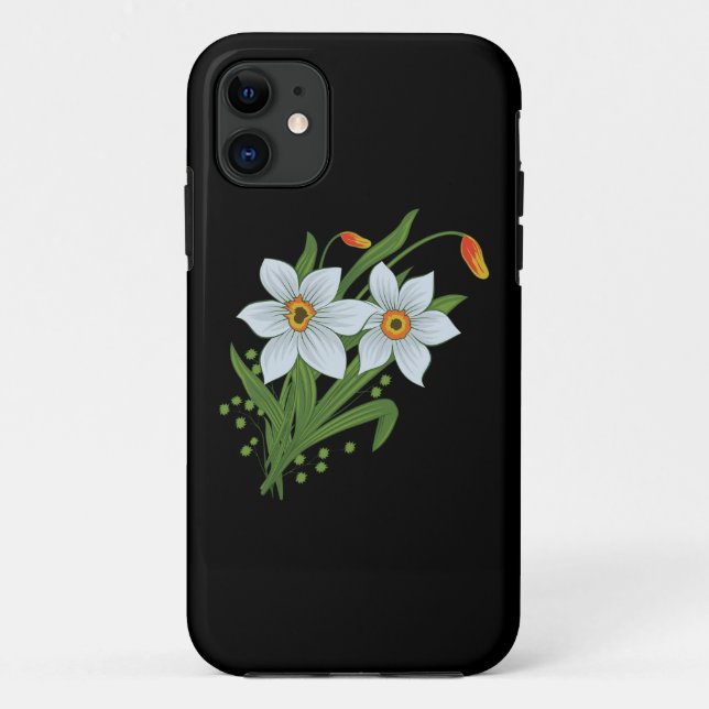 Capa Para iPhone Da Case-Mate Tulipas e Flores de Narcisos (Verso)