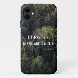 Capa Para iPhone Da Case-Mate Um Pássaro Florestal Nunca Quer Um Design De Gaiol