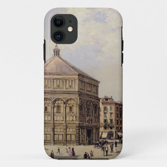 Capa Para iPhone Da Case-Mate Uma vista do Baptistry em Florença (painel) (Verso)