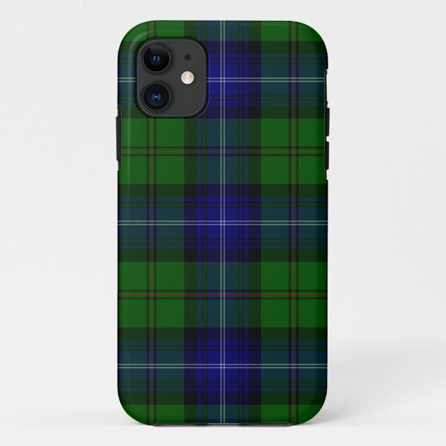 Capa Para iPhone Da Case-Mate Urquhart tartan Blue xadrez (Verso)