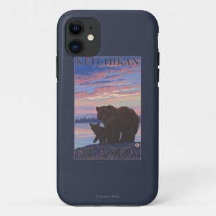 Capa Para iPhone Da Case-Mate Urso e Cub - Ketchikan, Alaska