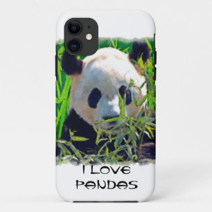 Capa Para iPhone Da Case-Mate Urso Panda Fofo com Folhas de Bambu Saborosas