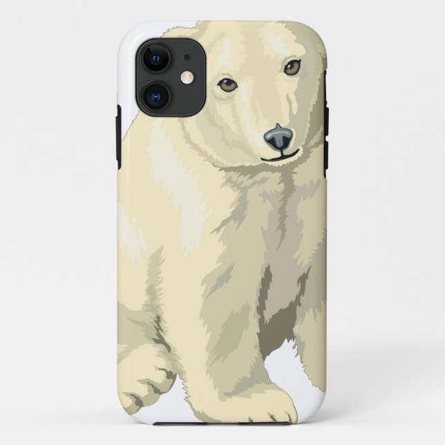 Capa Para iPhone Da Case-Mate Urso Polar Fofo (Verso)
