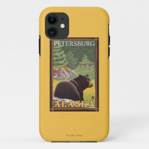 Capa Para iPhone Da Case-Mate Urso preto na floresta - Petersburgo, Alaska