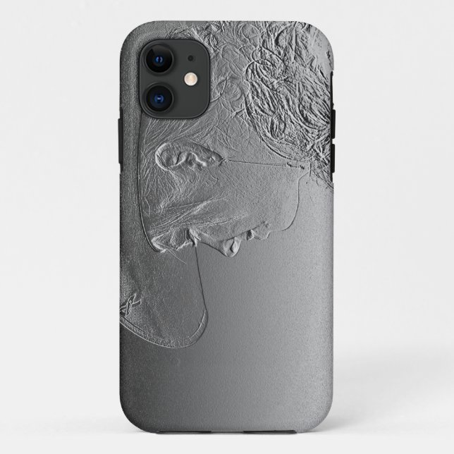 Capa Para iPhone Da Case-Mate Vaqueira em fundo metálico prateado (Verso)