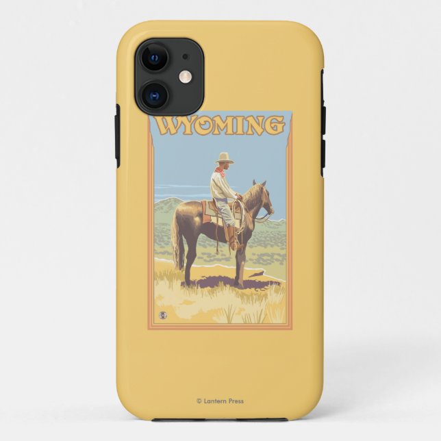 Capa Para iPhone Da Case-Mate Vaqueiro (vista lateral) Wyoming (Verso)