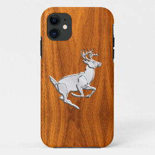 Capa Para iPhone Da Case-Mate Veado de Prata no Teak Decor