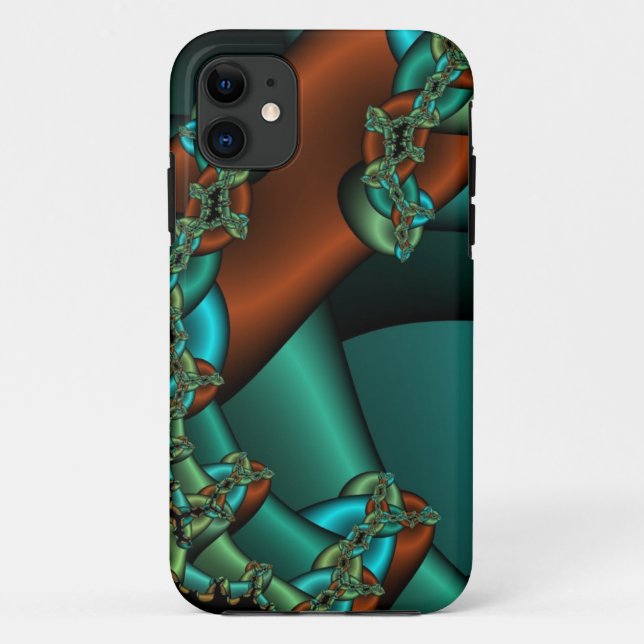 Capa Para iPhone Da Case-Mate Verde de cobre (Verso)