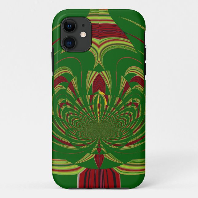 Capa Para iPhone Da Case-Mate Verde Floral (Verso)