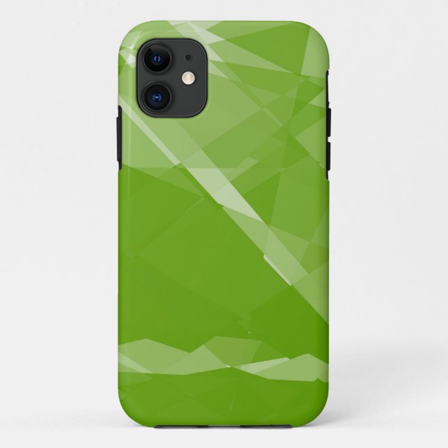 Capa Para iPhone Da Case-Mate Verde limão cubismo cristalino (Verso)