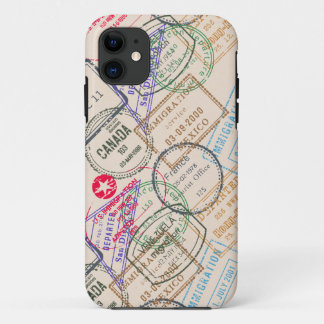 Capa Para iPhone Da Case-Mate Viagem de Carimbos do Passport