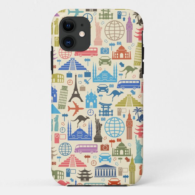 Capa Para iPhone Da Case-Mate viagem mundial (Verso)