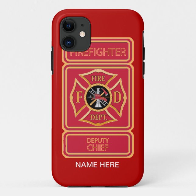 Capa Para iPhone Da Case-Mate Vice-Chefe de Bombeiros (Verso)