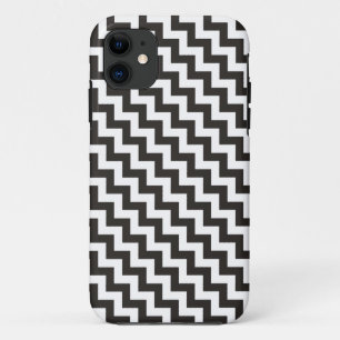 Capa Para iPhone Da Case-Mate Vigas diagonais preto e branco chiques