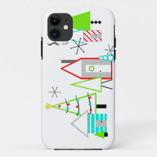 Capa Para iPhone Da Case-Mate vila de natal moderno de meados do século