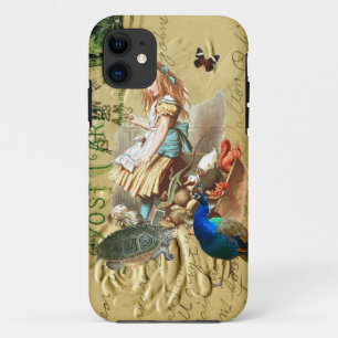 Capa Para iPhone Da Case-Mate Vintage Alice na colagem da Terra Maravilha