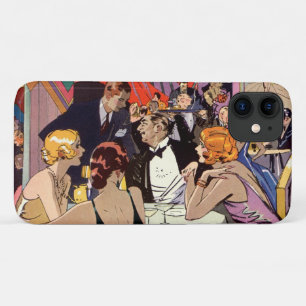 Capa Para iPhone Da Case-Mate Vintage Art Deco Cocktail Party no Nightclub