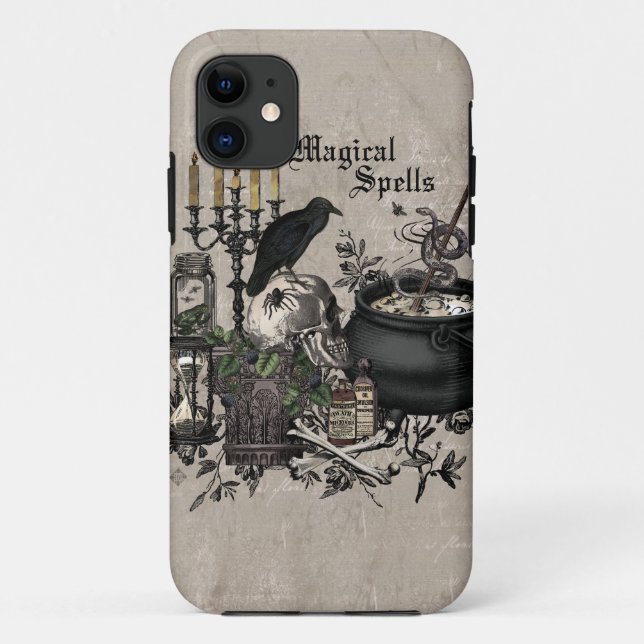 Capa Para iPhone Da Case-Mate Vintage moderna Halloween WITCHES BREW (Verso)