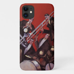 Capa Para iPhone Da Case-Mate Vintage Music, Art Deco Musical Jazz Banda Jamming