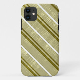 Capa Para iPhone Da Case-Mate Vintage Olive, Padrão de Stripes Brancas