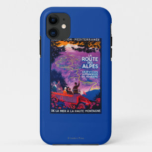 Capa Para iPhone Da Case-Mate Vintage PosterEurope do DES Alpes da rota do La