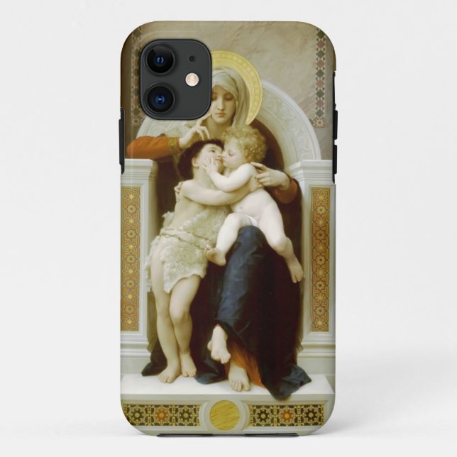 Capa Para iPhone Da Case-Mate Virgin, Jesus & St John de William Bouguereau-The (Verso)