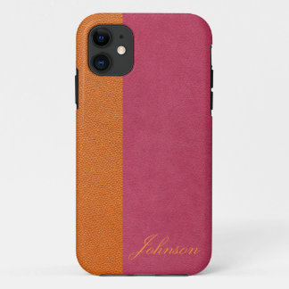 Capa Para iPhone Da Case-Mate Vista de couro rosa e laranja