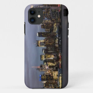 Capa Para iPhone Da Case-Mate Vista panorâmica do início da noite de Manhattan