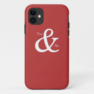 Capa Para iPhone Da Case-Mate Você e eu em vermelho, amor