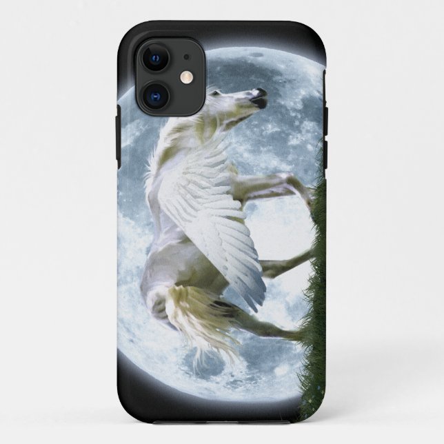 Capa Para iPhone Da Case-Mate Walking Pegasus & Full Moon Fantasy Art Case (Verso)
