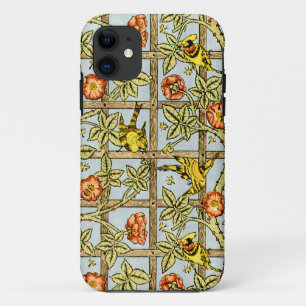 Capa Para iPhone Da Case-Mate William Morris pássaros e padrão de flores