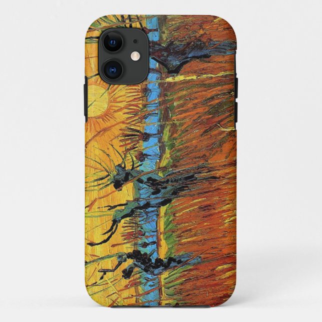Capa Para iPhone Da Case-Mate Willows no Sunset por Vincent van Gogh. (Verso)
