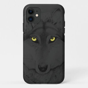 Capa Para iPhone Da Case-Mate Wolf Eyes II (olhos amarelos) - cinzas