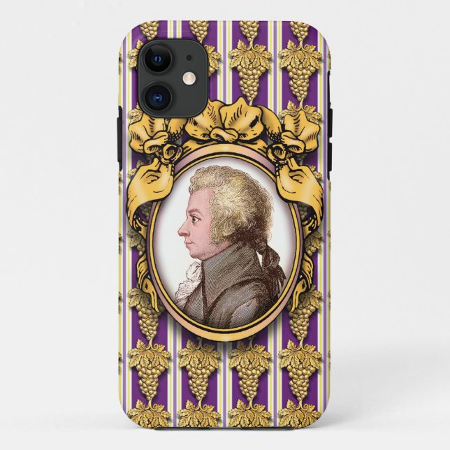 Capa Para iPhone Da Case-Mate Wolfgang Amadeus Mozart (Verso)