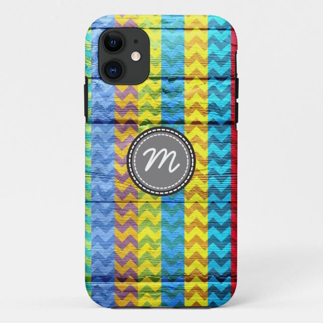 Capa Para iPhone Da Case-Mate Wood aztec chevron zig zag (Verso)