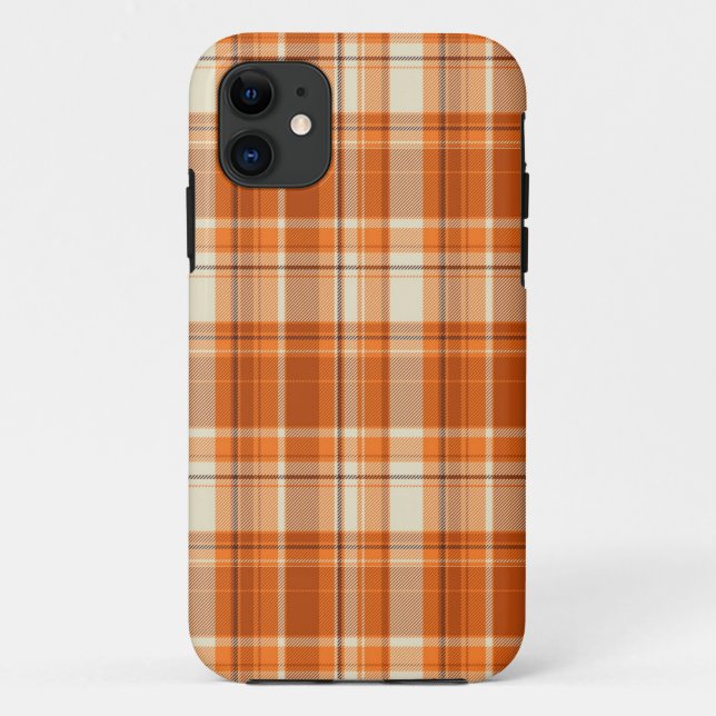 Capa Para iPhone Da Case-Mate Xadrez alaranjada (Verso)