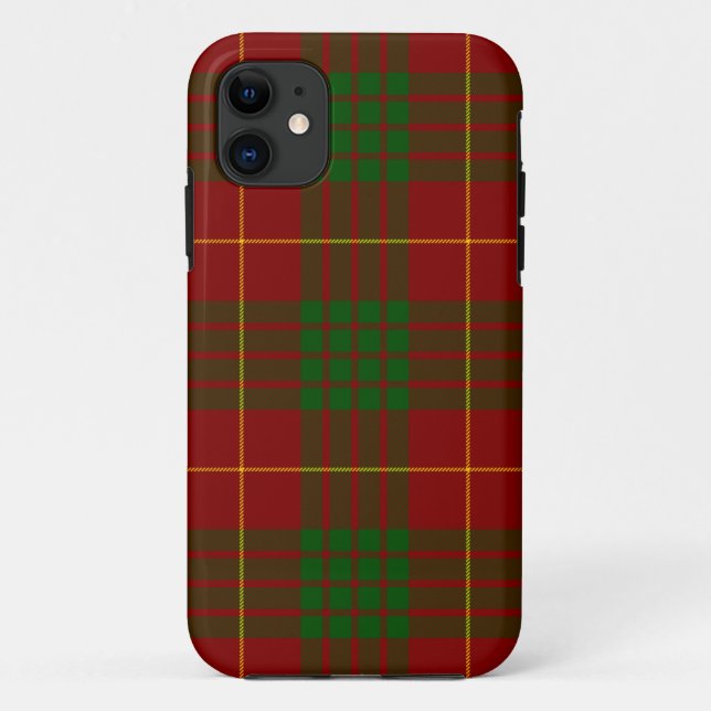 Capa Para iPhone Da Case-Mate Xadrez verde-tartan (Verso)