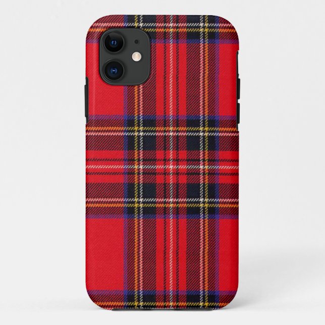 Capa Para iPhone Da Case-Mate Xadrez vermelha de Stewart tartan (Verso)