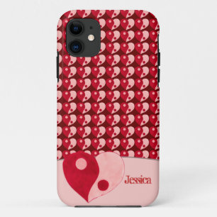 Capa Para iPhone Da Case-Mate Yin Yang Heart (Vermelho/Rosa)