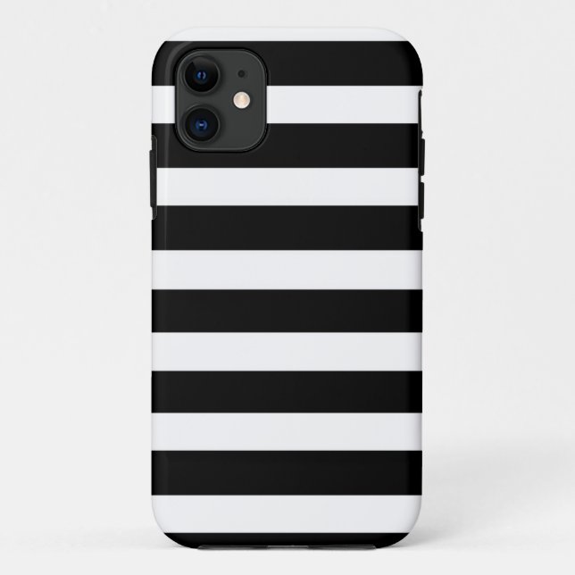 Capa Para iPhone Da Case-Mate ZEBRA LISTRADA! (um design listrado preto & (Verso)