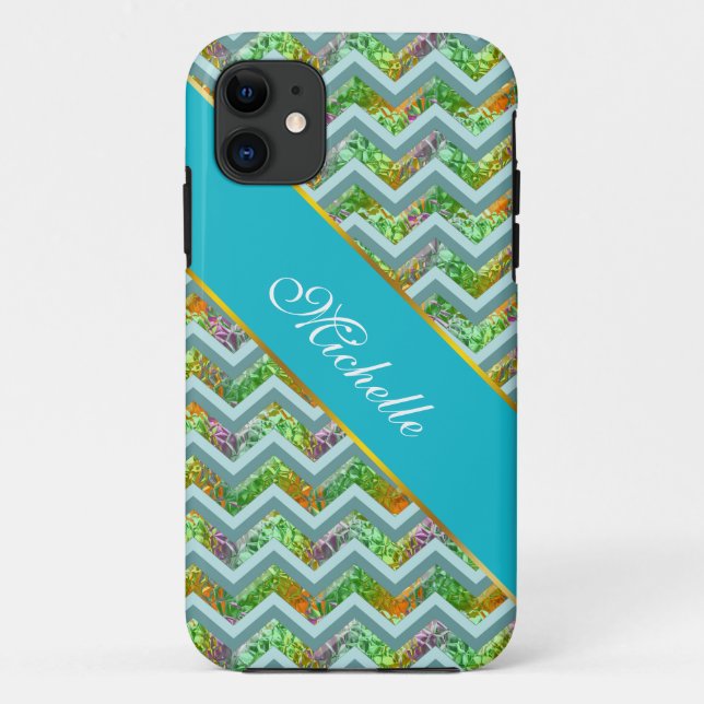 Capa Para iPhone Da Case-Mate ZigZag de Vidro Estreitado (Verso)