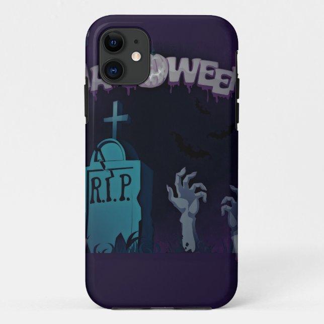 Capa Para iPhone Da Case-Mate zumbi de halloween (Verso)