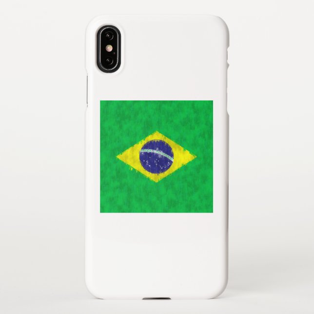 Capa Para iPhone Desenho de pintura a óleo no Brasil (Verso)