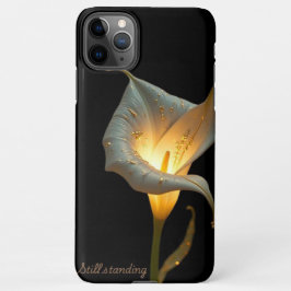 Capa Para iPhone Design floral preto em pé