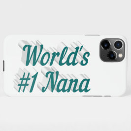 Capa Para iPhone Dia de as mães de texto verde da Nana