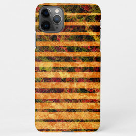 Capa Para iPhone Diferentes faixas de laranja, pequenos quadrados a