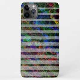 Capa Para iPhone Diferentes faixas e quadrados arranhados de linhas