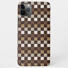 Capa Para iPhone Earthy minerals checkerboard pattern