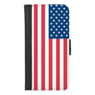 Capa Carteira Para iPhone 8/7 Bandeira americana EUA 4o julho patriótico